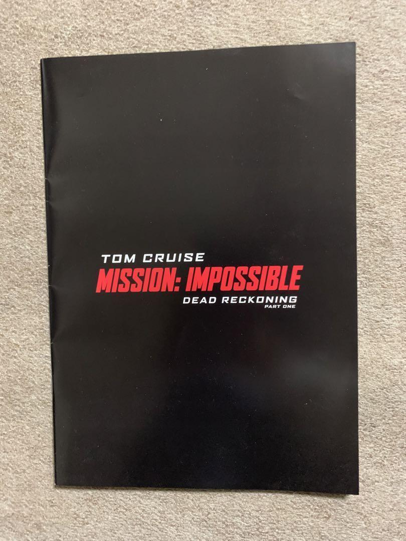 Tom Cruise Mission Impossible Dead Reckoning press sheet #abc04d