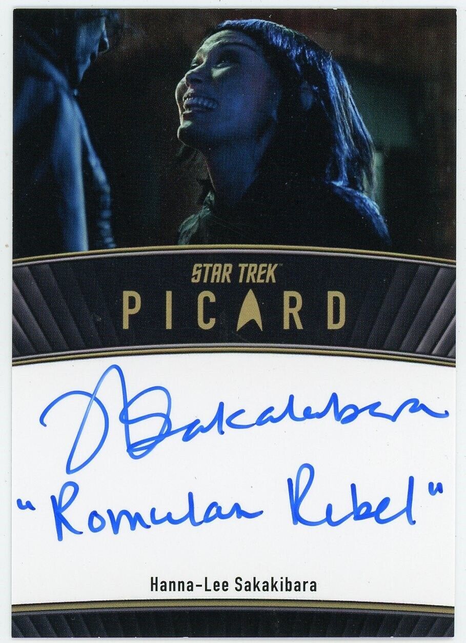 Star Trek Picard Seasons 2 & 3 Hanna-Lee Sakakibara Inscription Autograph SCARCE