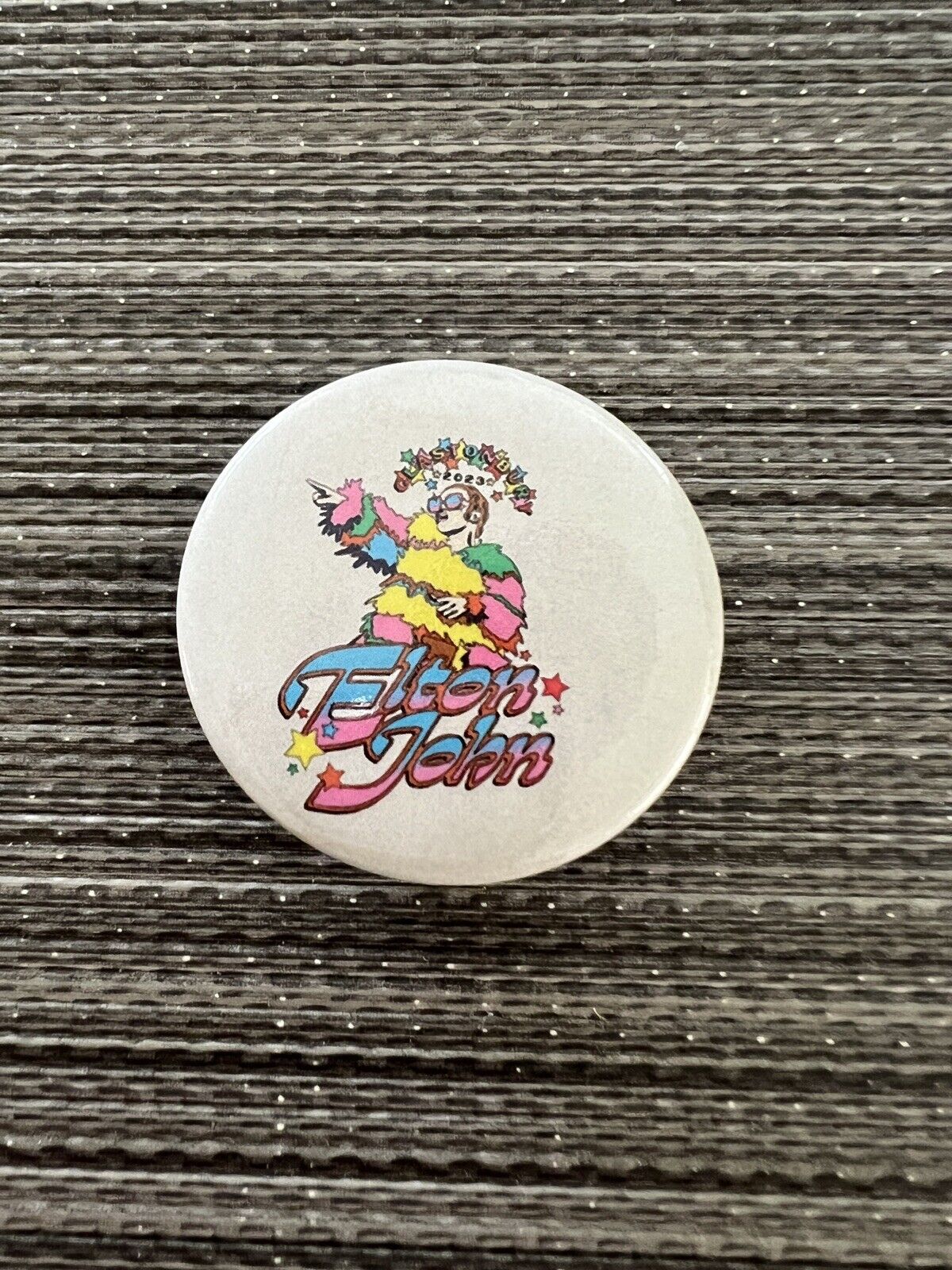 ELTON JOHN Pin 1.50” Button Badge NEW