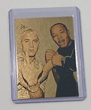 Eminem & Dr. Dre Gold Plated Artist Signed “Rap Legends” Trading Card 1/1 picture