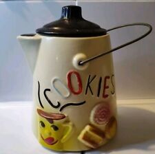 Vintage McCoy USA “Cookies” Teapot Cookie Jar picture