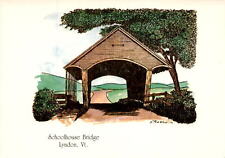 Schoolhouse Bridge, Lyndon, Vermont, historic landmark, rural charm Postcard picture