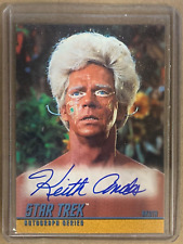 1998 Star Trek The Original Series A42 Keith Andes as Akuta Autograph Auto * picture