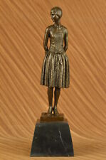 Handcrafted bronze sculpture Home Base Marble Housewife Mom Original Signed picture