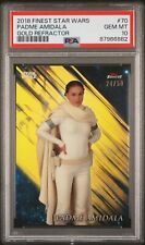 2018 TOPPS FINEST STAR WARS 70 PADME AMIDALA GOLD REFRACTOR /50 PSA 10 picture