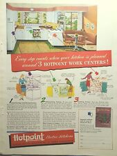 Hotpoint Electric Kitchens Chicago Vintage Print Ad 1946 picture