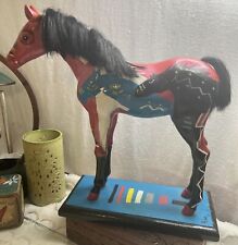 The Trail of Painted Ponies Signed J Rice 2013 Wooden picture