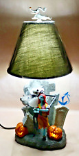 Disney Touchstone Nightmare Before Christmas Jack & Sally Zero Finial Table Lamp picture