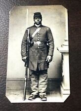 civil war African American Soldier  tintype C690RP picture