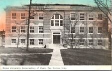 c1907 Drake University Howard Hall Music Conservatory Iowa Vintage Postcard picture