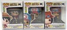 Funko Pop One Piece Luffy #98 Chopper #99 Ace #100  Set of 3 with Protectors picture