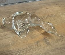 Vintage Viking Glass Duck #6712 Clear Figurine made 1940-1960's picture