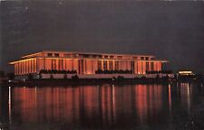 Washington DC, John F Kennedy Center for Performing Arts, Night Vintage Postcard picture