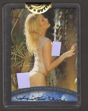 KRISTI CLINE 2001 PLAYBOY WET & WILD CERTIFIED SEALED AUTOGRAPH CARD #47/125 picture