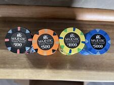 1000 Majestic Card Room Chips 11.5 gram(s)-No case picture