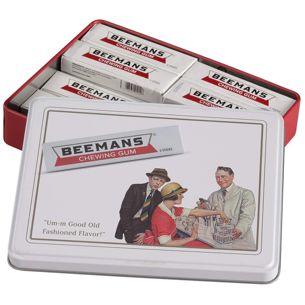 Beeman's, Gum Vintage Tin, 10 Count 1 (Pack of 10)
