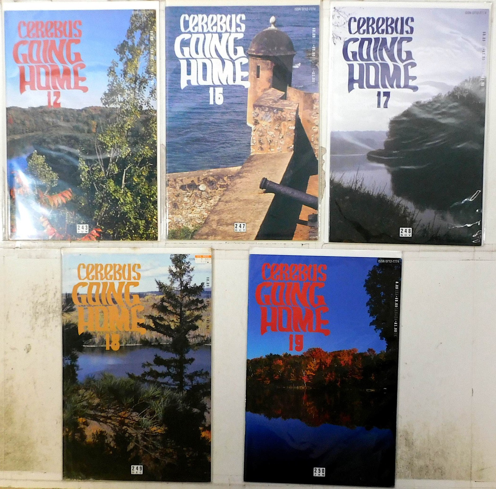 Cerebus Lot of 5 #243, 247, 248, 249, 250 (1999) Aardvark-Vanaheim Comic Books