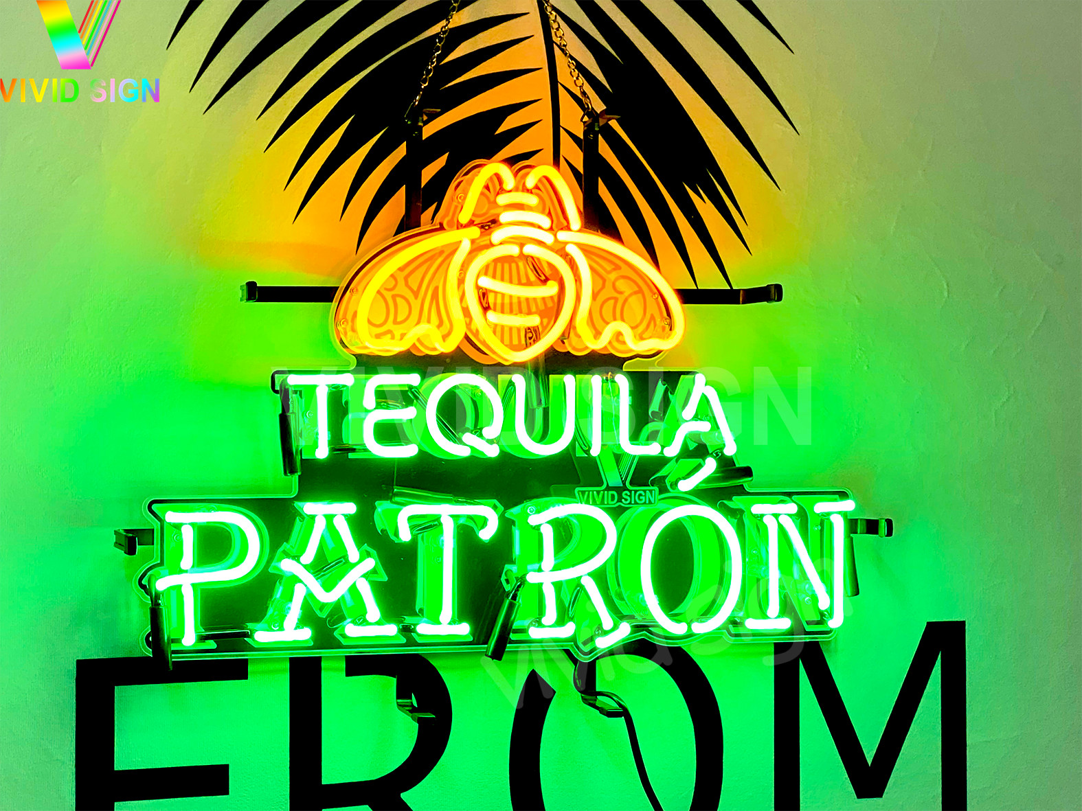 Patron Tequila Bee Cocktail 20"x16" Neon Lamp Light Sign Bar HD Vivid Printing