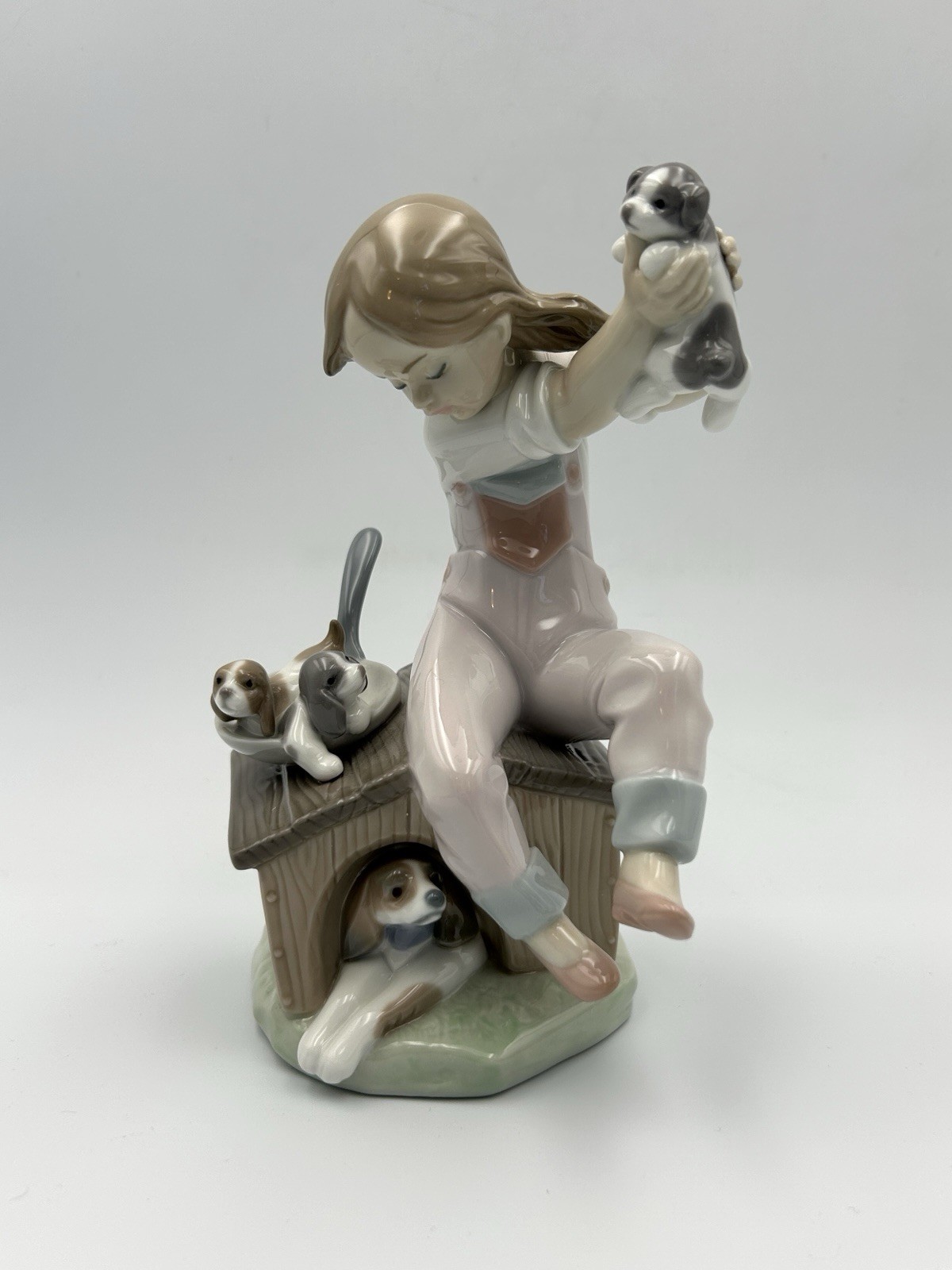 Vintage Lladró figurine "Pick of the Litter” model 7621 Retired Rare With Box