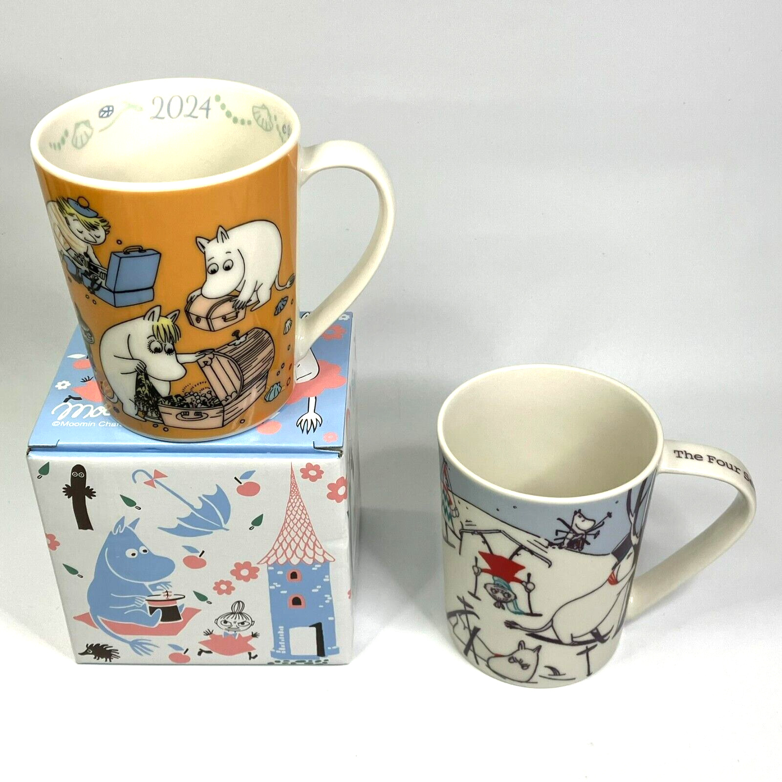 Moomins New Year 2024 Mug & 4Seasons of Moominvalley WINTER Mug by