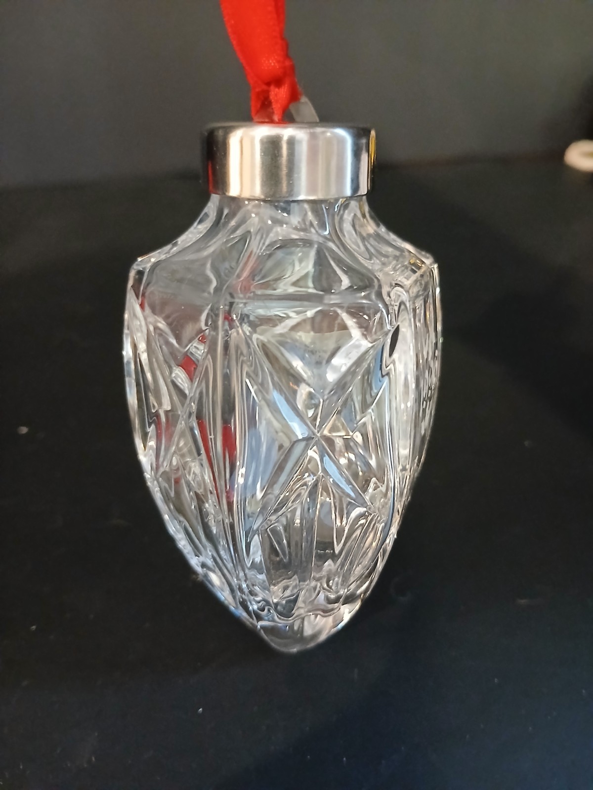Waterford Crystal 1996 Annual Christmas Ball Ornament Teardrop 4.5" Original Box