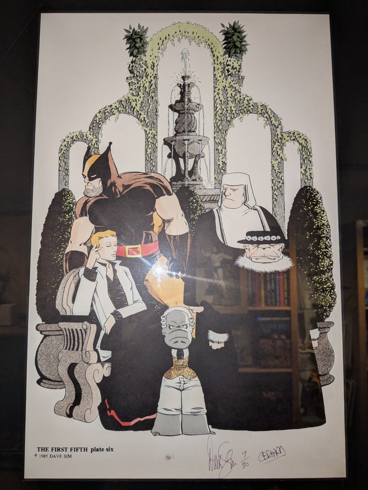 CEREBUS The First Fifth portfolio print (SCARCE) PLATE 6 (7/30) hand colored