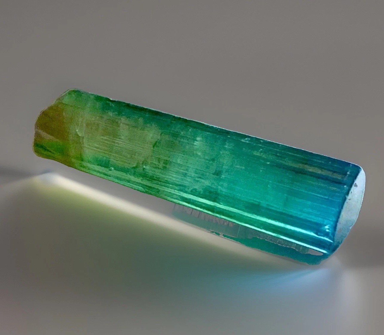 Blue Cap Watermelon Tourmaline Crystal Natural Raw Rough Specimen Matrix