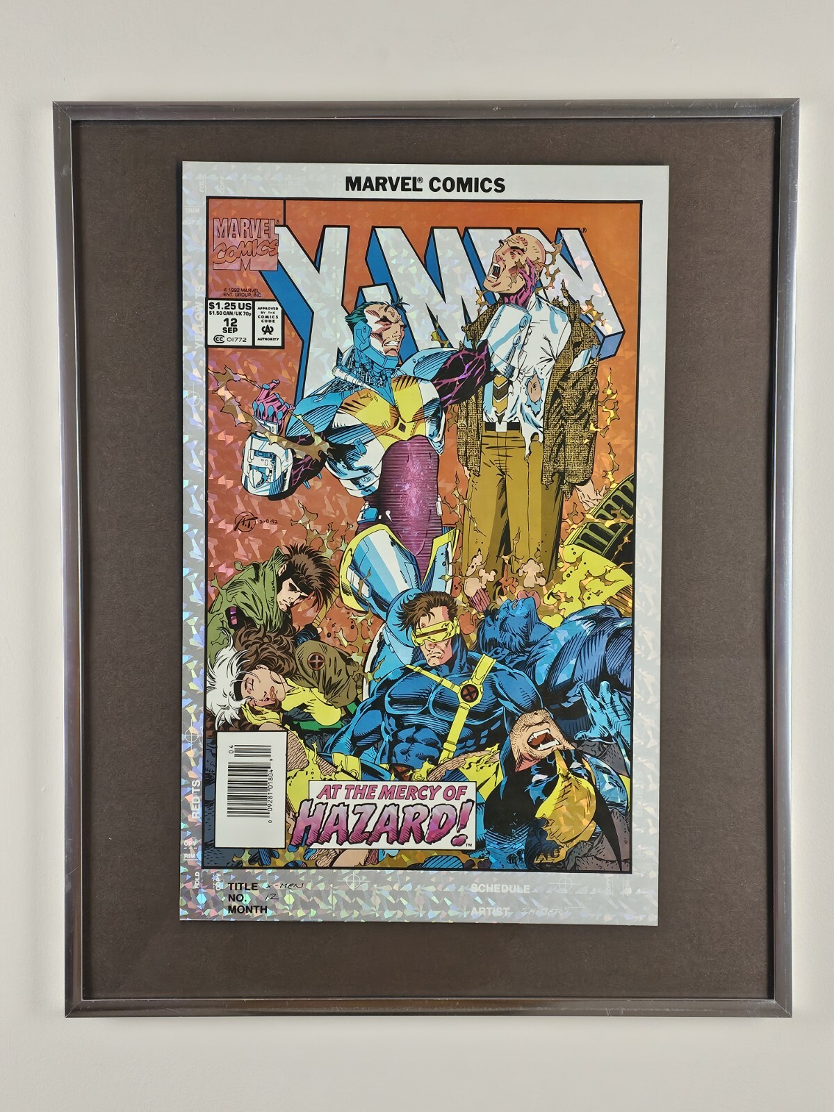 COMIC - RARE - Pre-Production Draft X-MEN Marvel Cover Page Art 