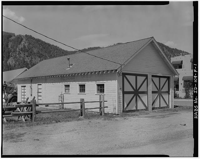 Photo:Ketchum Idaho 1933 Forest Service Warehouse River Street