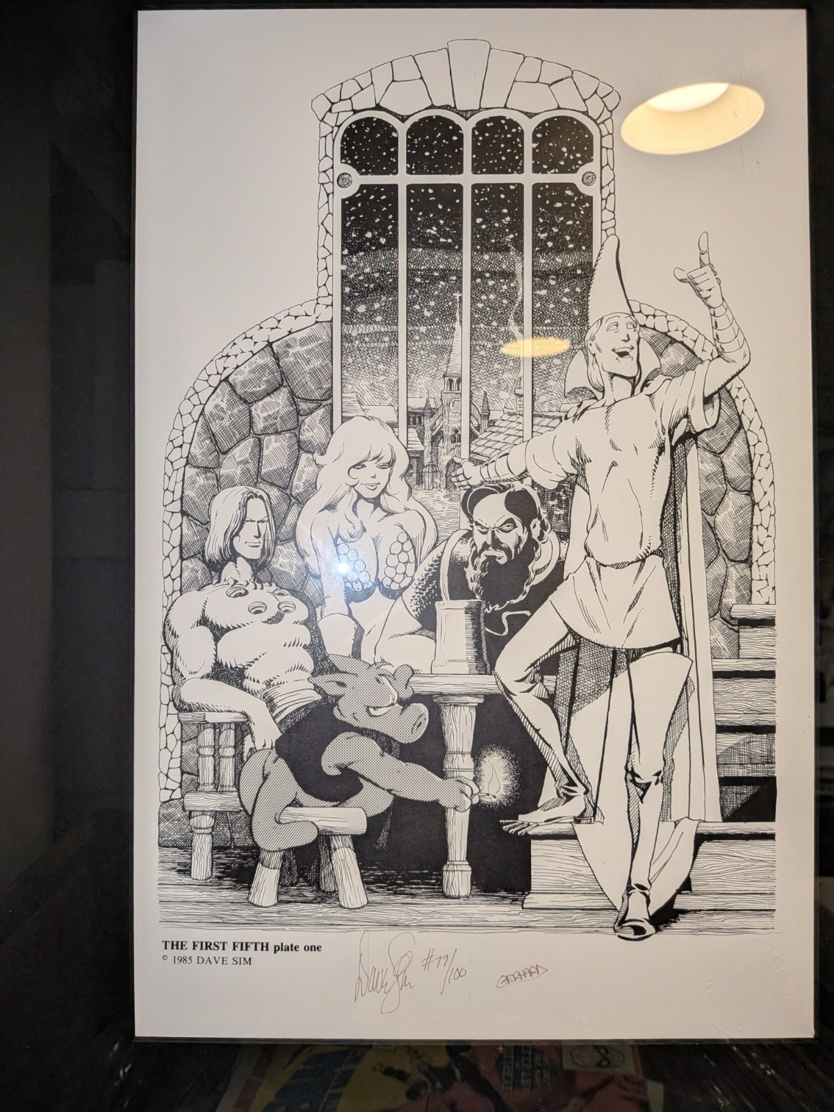CEREBUS The First Fifth portfolio print (SCARCE) PLATE 1 (77/100)