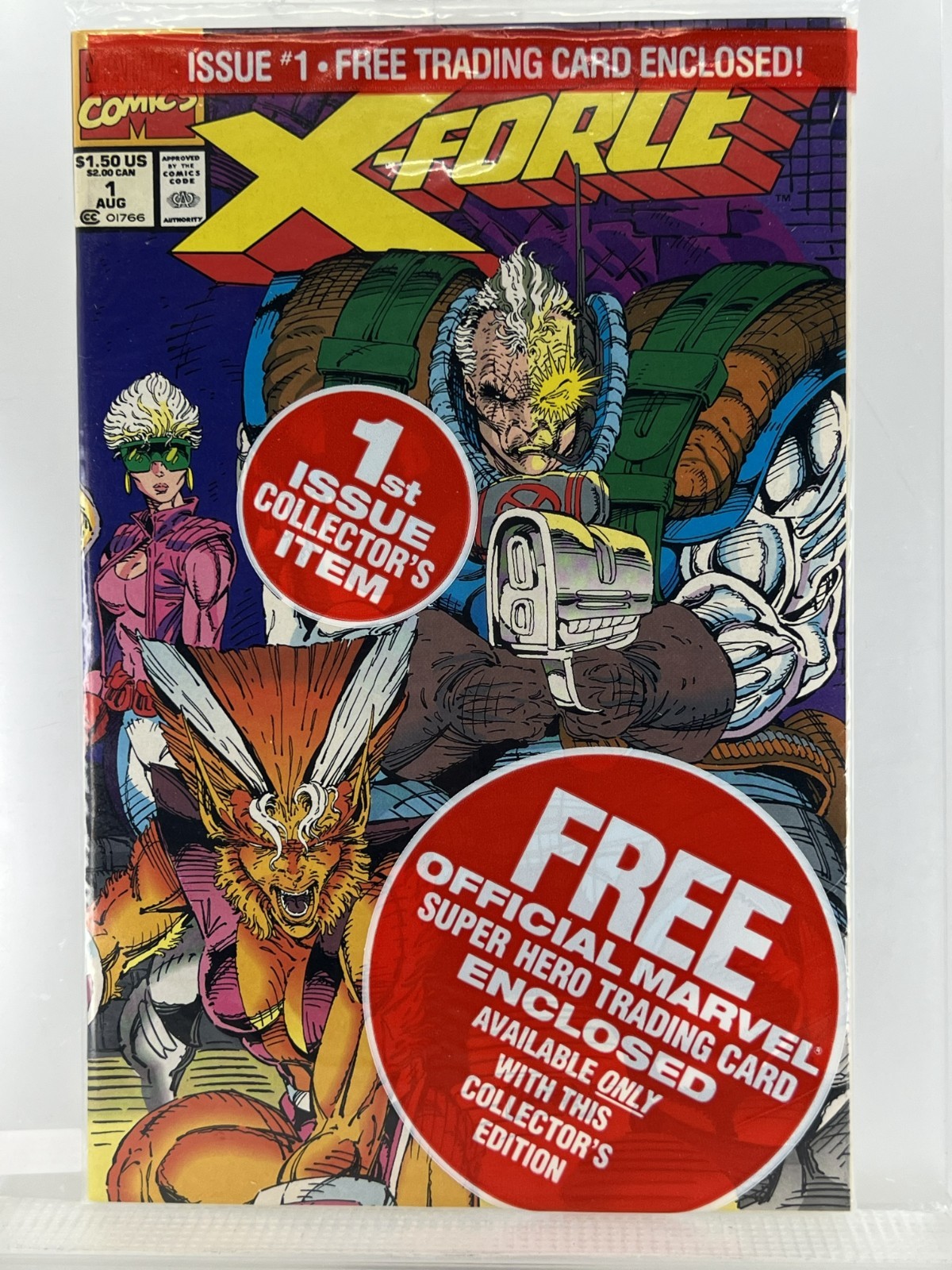 X-Force 1 ~Est. High 9s ~New Condition ~CABLE CARD ~Unopened Polybag ~Key X-Force 1 ~Est. High 9s ~New Condition ~CABLE CARD ~Unopened Polybag ~Key