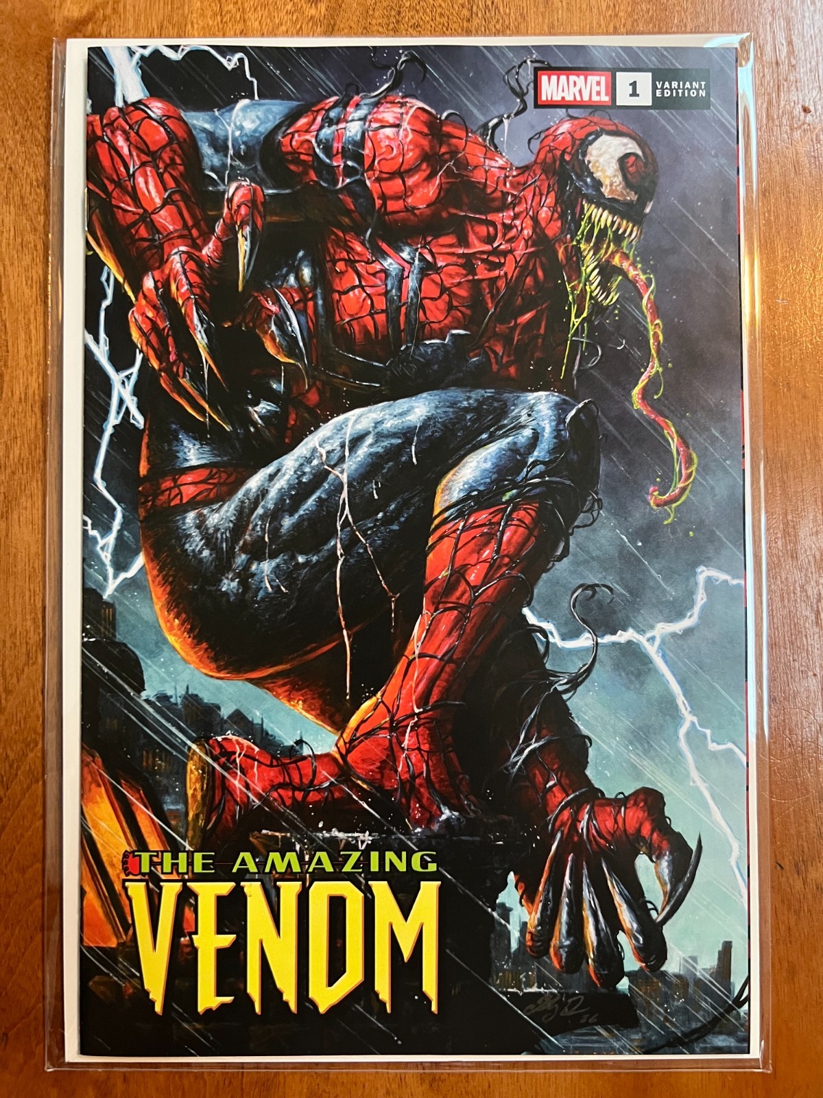 The Amazing Venom #1 Marvel 2026 NYCC Exclusive Johnny Desjardins Variant Cover