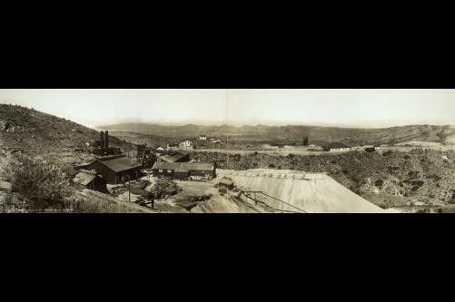 Globe Arizona 1909 Miami Copper Co Panorama Mining Industrial Facility