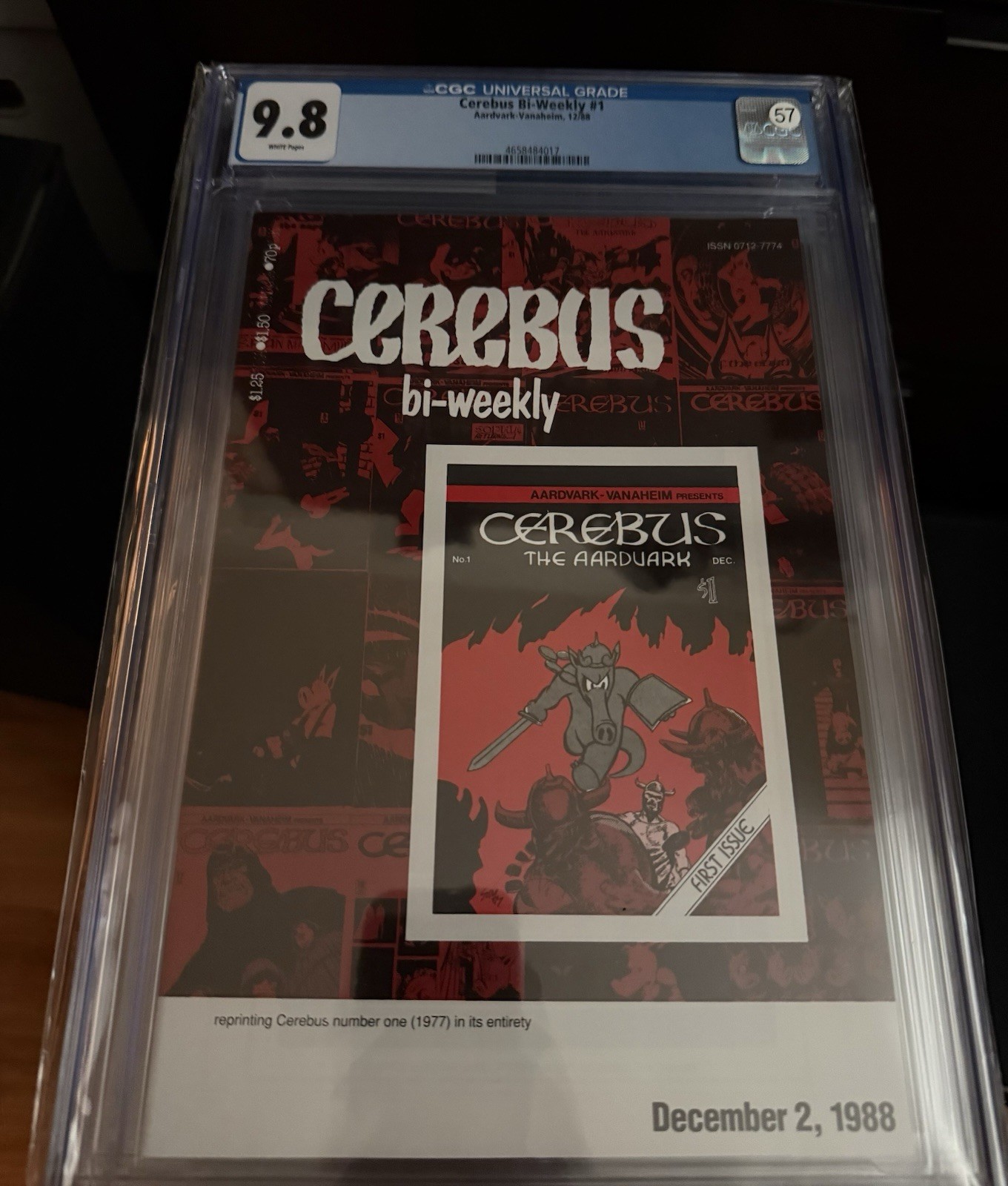 Cerebus Bi-Weekly #1 CGC 9.8 (Aardvark-Vanaheim December 2, 1988)