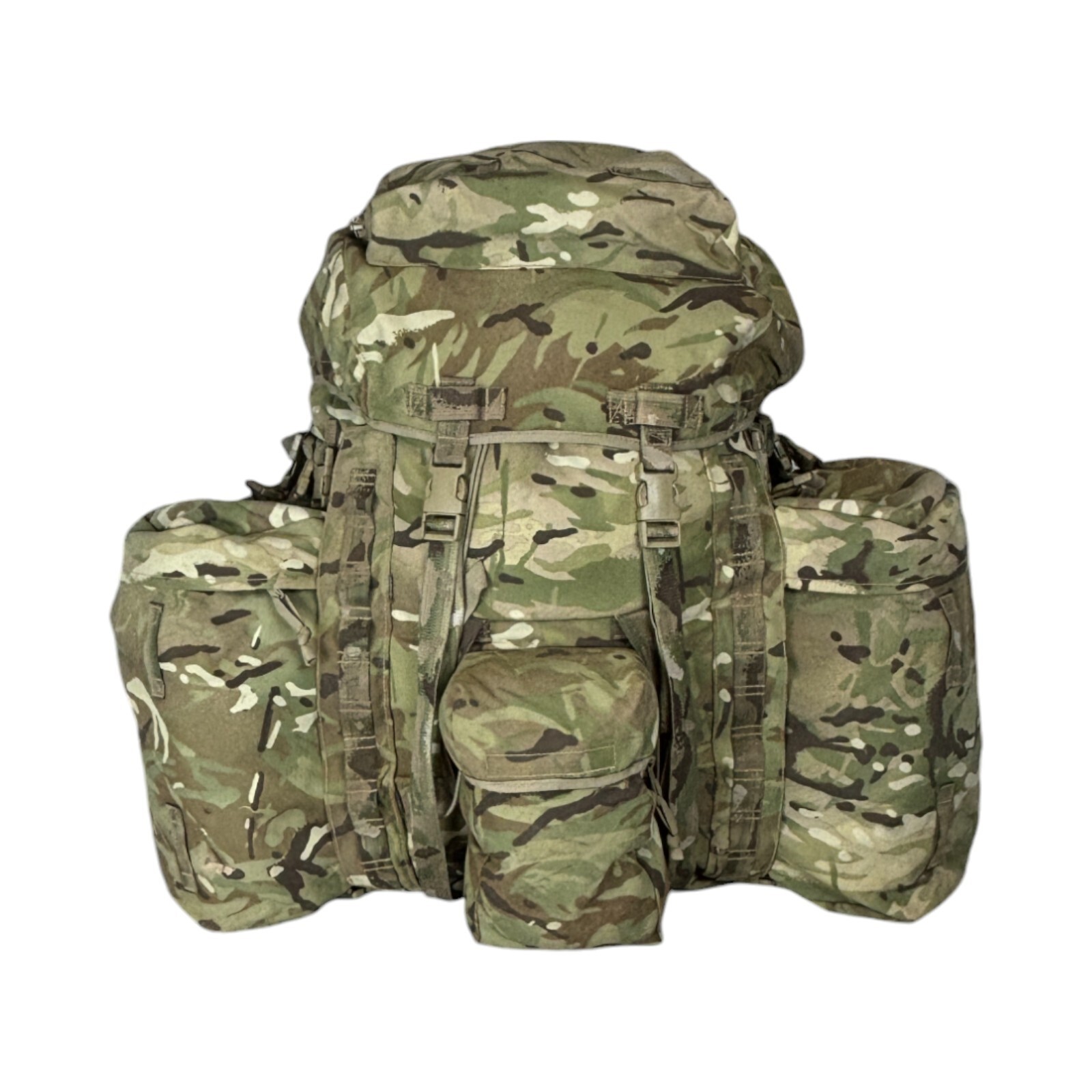 British Army MTP PLCE Short Back Bergen Rucksack with Side Pouches ...