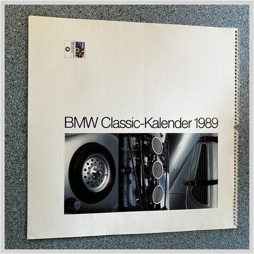 1989 BMW Classic Calendar by BMW Veteranen Club Germany Used 20x18 Inches Paper