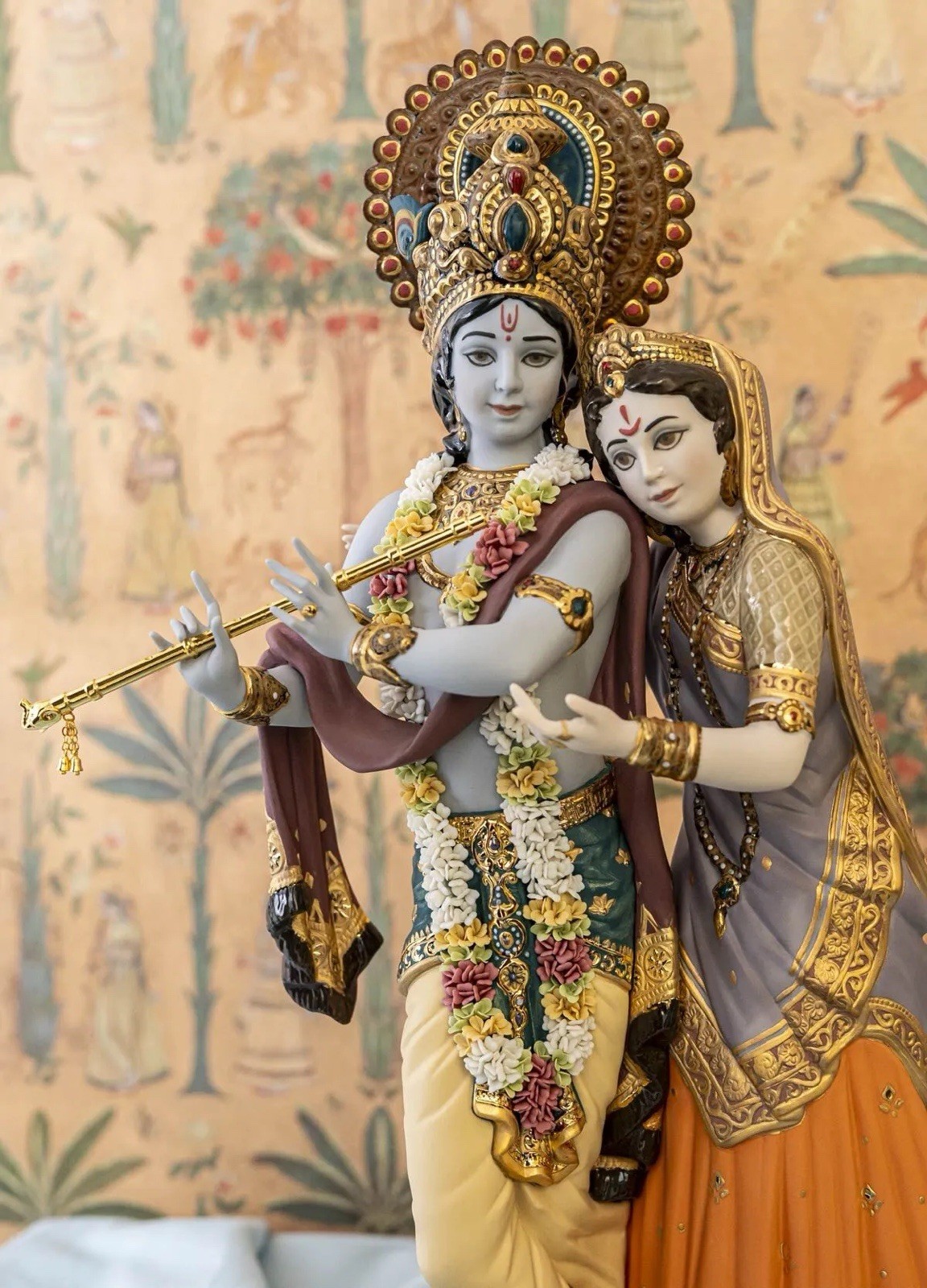 Lladro Radha Krishna Sculpture. Limited edition