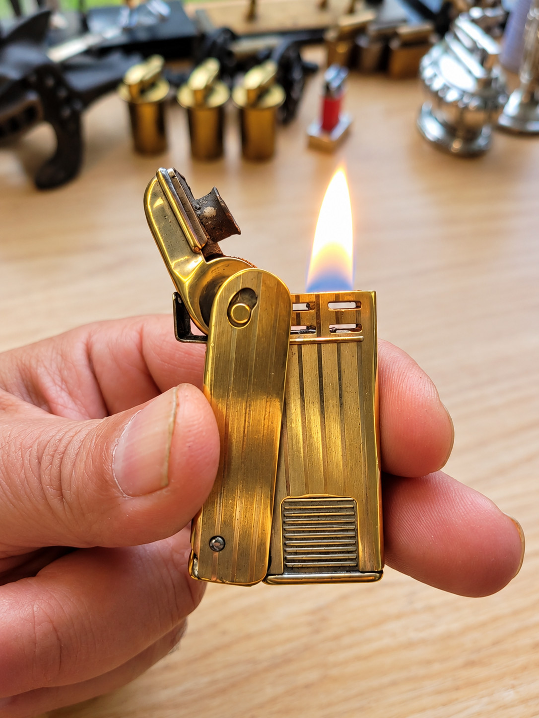 Vintage Regens Stormliter Lighter, Made In USA, WORKING