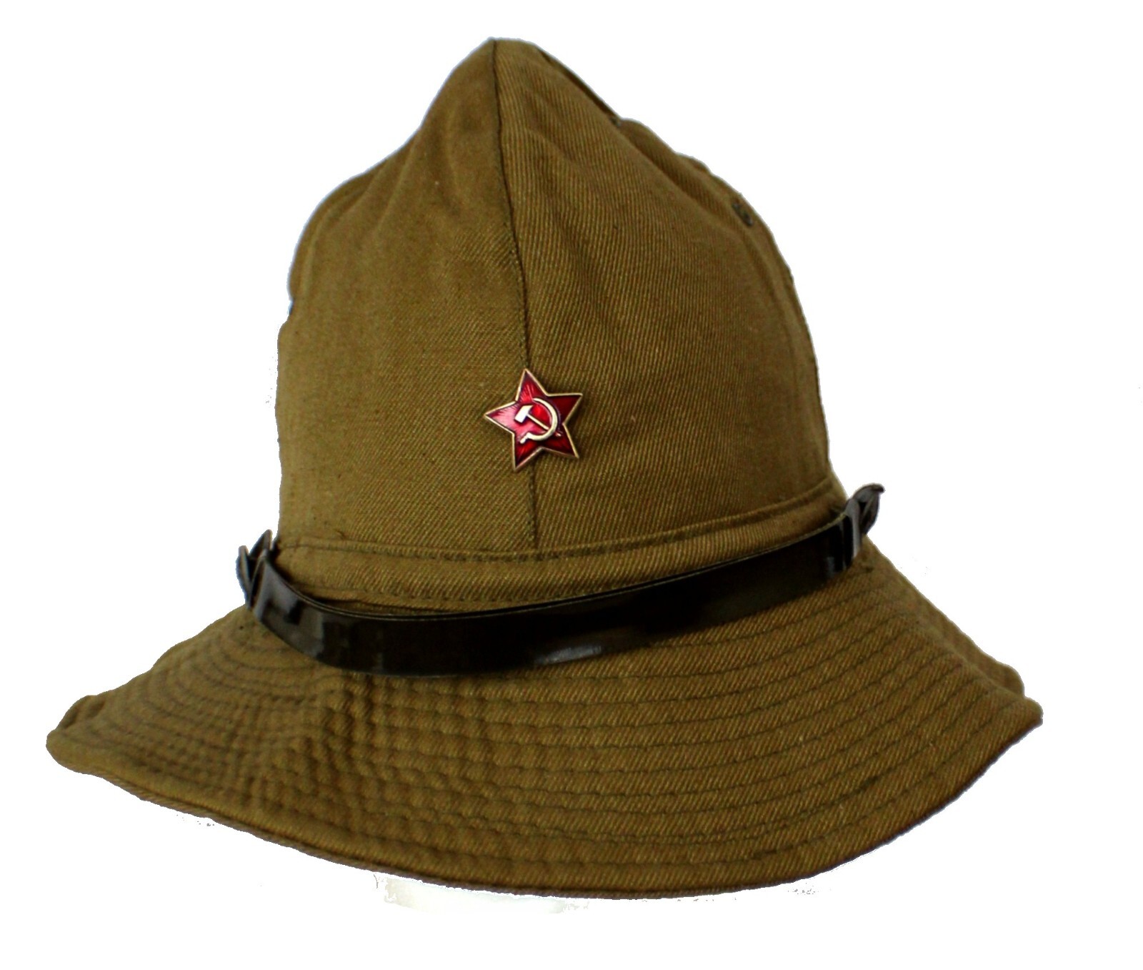 Vintage Original Soviet Army Afghan War Hat With USSR Military Factory Stamp #63