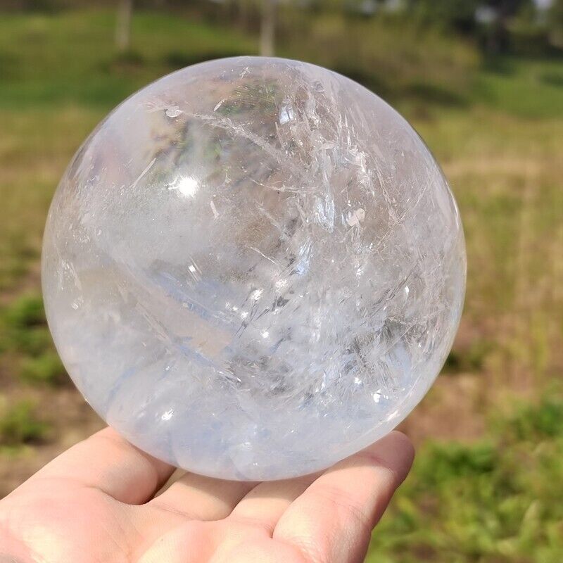 1.02kg Top Natural clear quartz ball quartz crystal sphere healing gem WQ105
