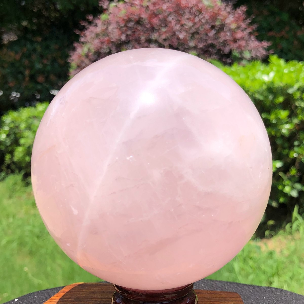 4.07LB Rare Natural Pink Crystal Ball Quartz Crystal Bll Reiki Healing 6582