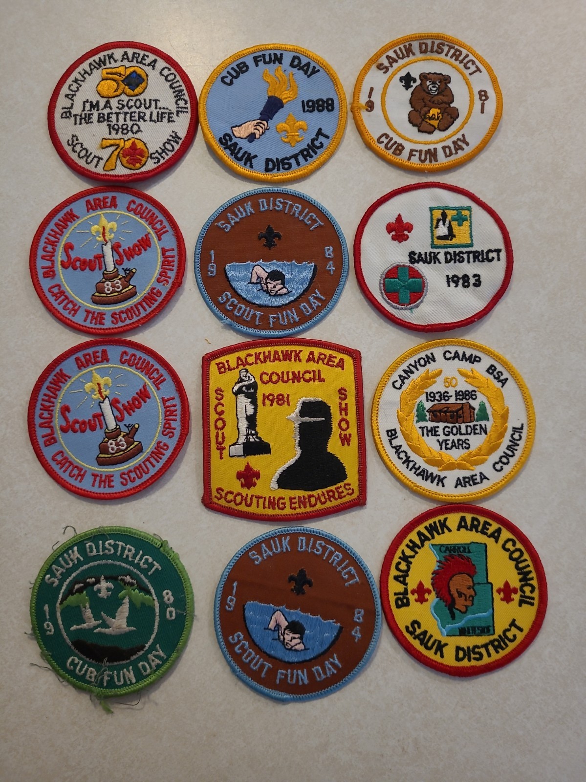 Vintage Boy Scouts Of America Patches Lot Of 12 Blackhawk Sauk Illinois Vintage Boy Scouts Of America Patches Lot Of 12 Blackhawk Sauk Illinois