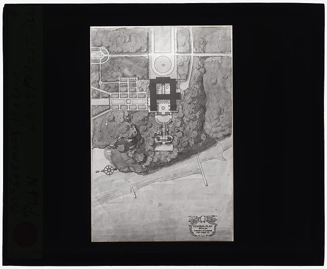 Photo:Lake Forest Illinois Harold McCormick House General Plan 1920s