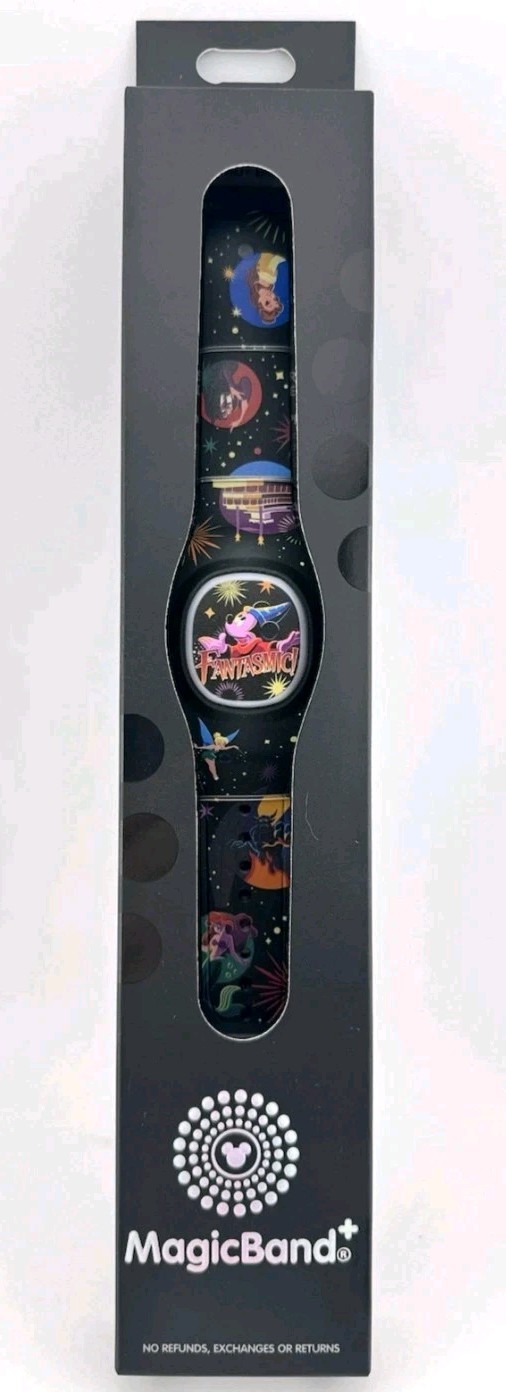 Disney Parks Fantasmic Sorcerer Mickey MagicBand Plus Unlinked w/ Cable Retired 
