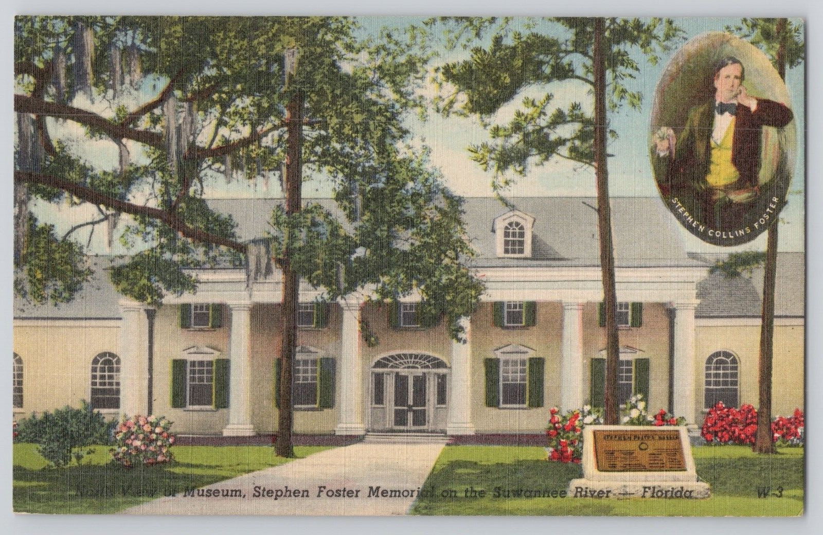 Postcard Stephen Foster Memorial Museum, White Springs, Florida