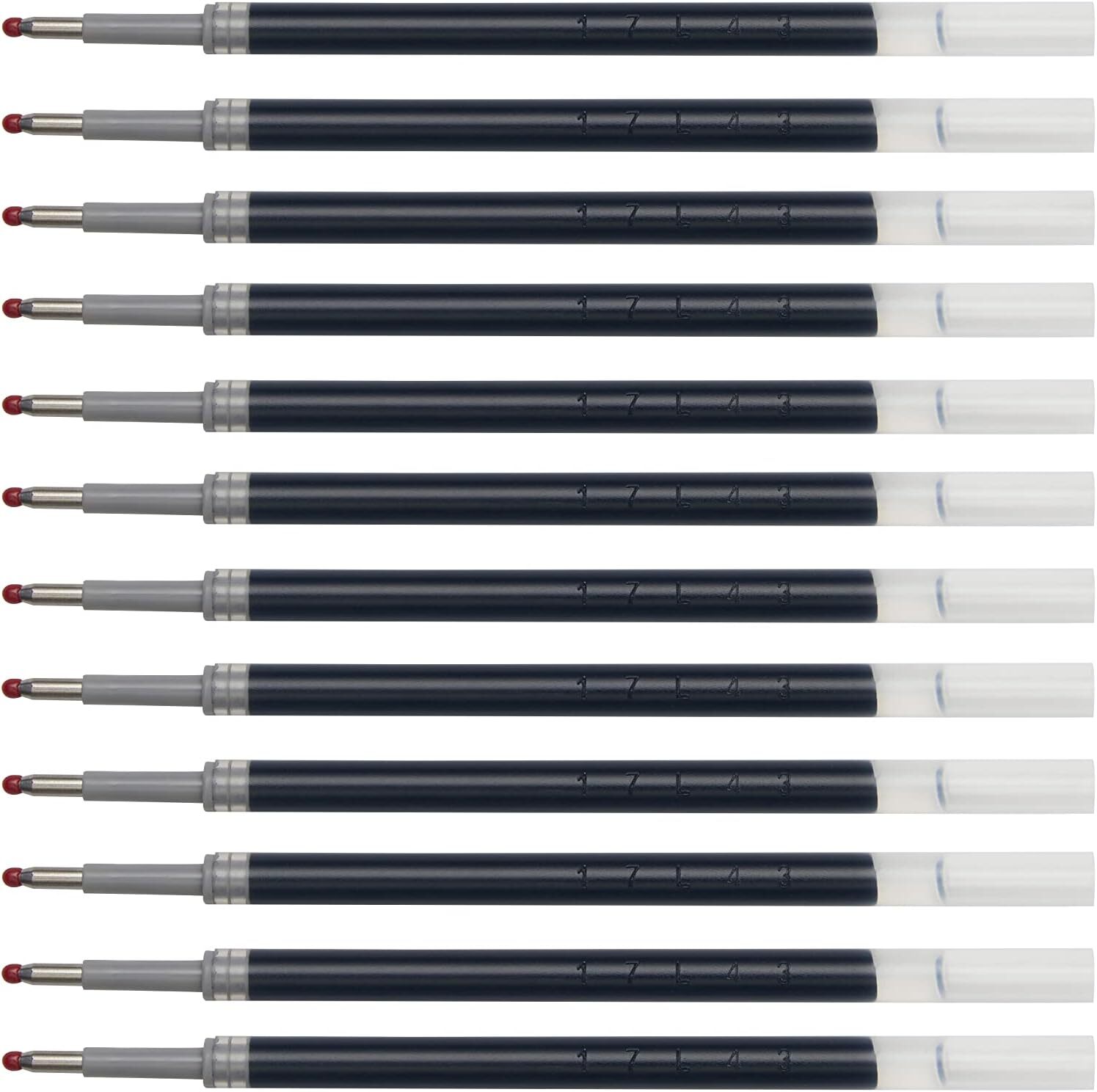 Amazon Basics Refill Ink for Gel Pen, (0.7mm), Bullet Tip, Black Ink, 48 Count