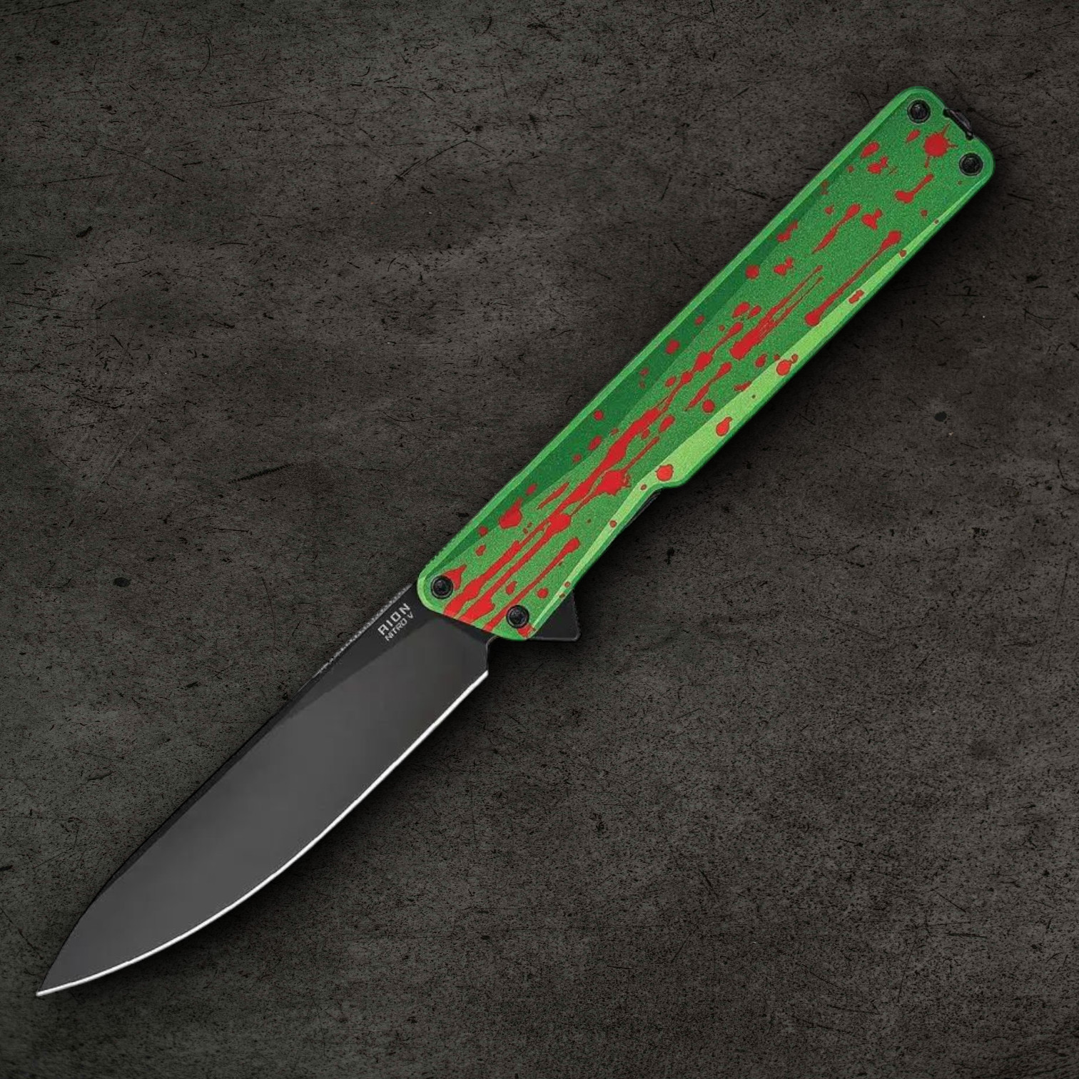Oknife AION Linerlock Folding Knife 3.5" Nitro V Steel Blade Aluminum Handle