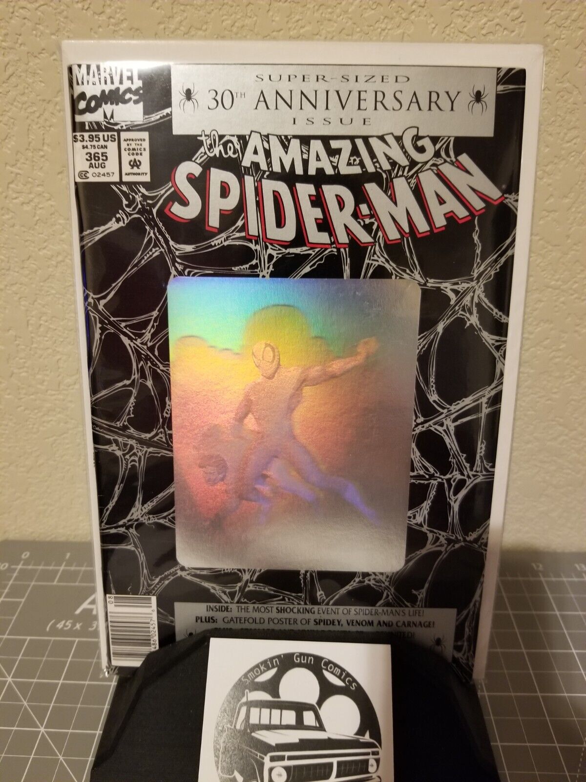 Amazing Spider-Man 365 Newsstand 189 90 26 30th Anniversary Hologram Set 1992 NM