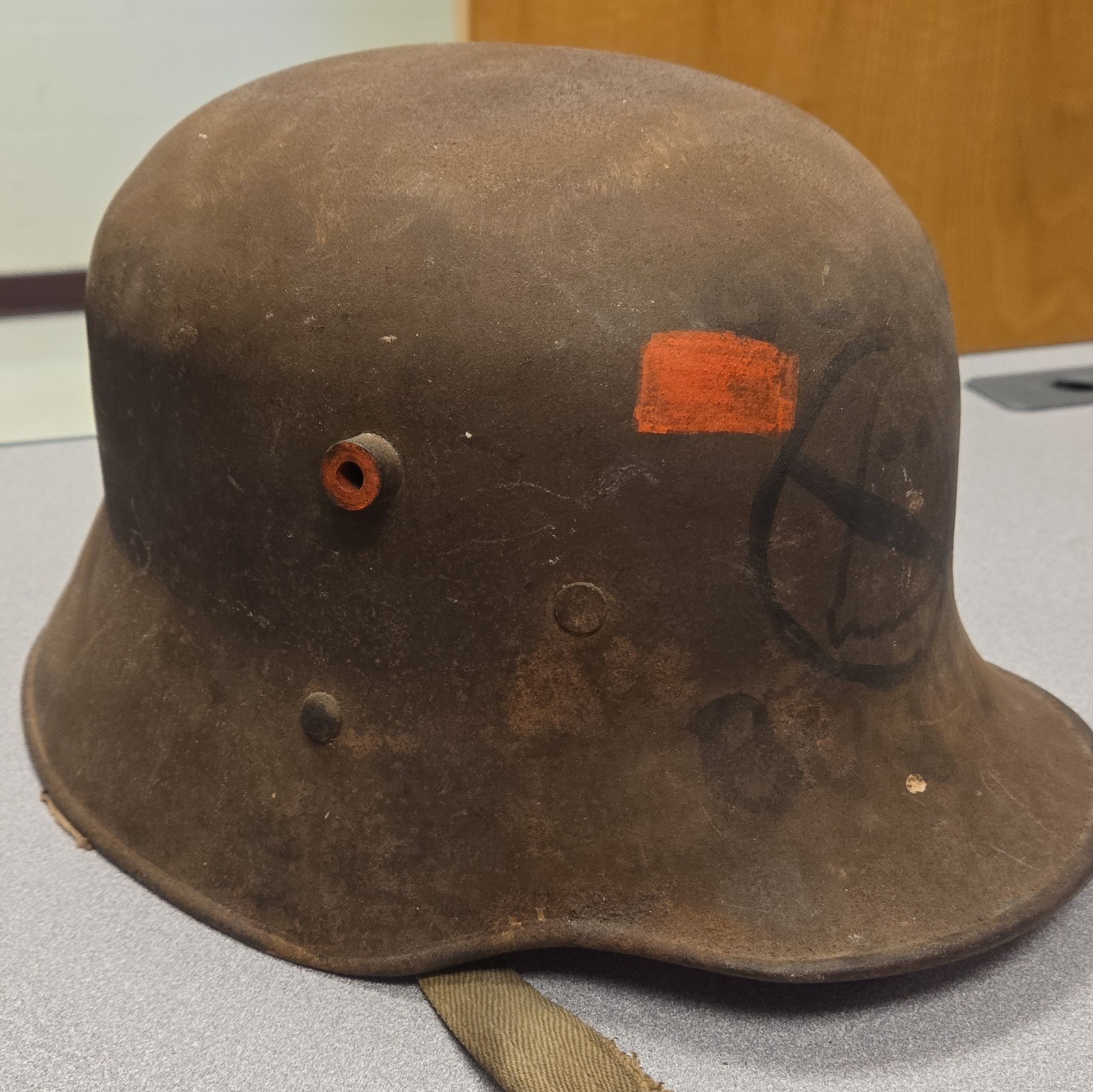 WW1 Imperial German soldier Helmet M16 US Army combat vet stahlhelm