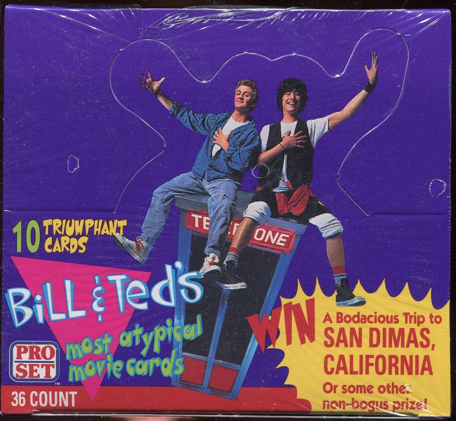1991 Bill and Ted Pro Set Sealed Vintage Trading Card Box 36ct Movie